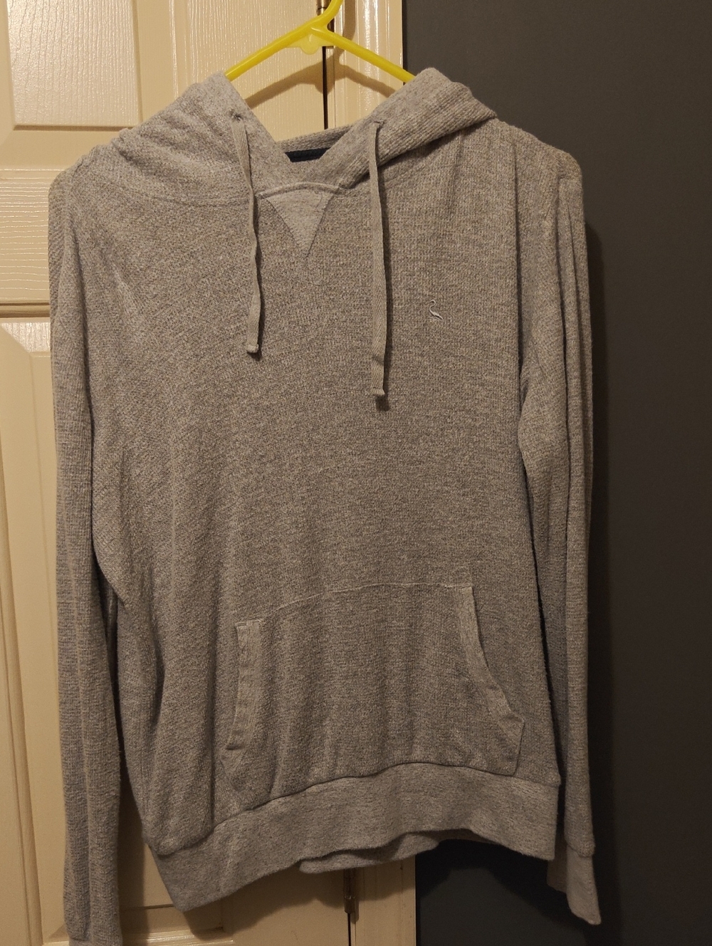 Boys Gray Hooded Pullover Sweatshirt - Casual Comfort